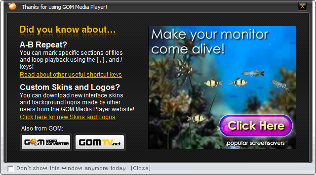 Gom player free download xp